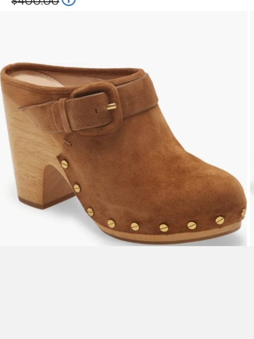 NWOT Veronica Beard Tan Suede Slip-On Clogs - Picture 3 of 16